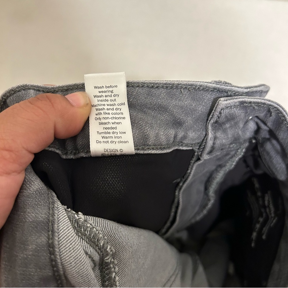 Athleta Women’s‎ Sculptek Ultra SkinnyGray Washed Jeans Size 0 - Picture 7 of 11